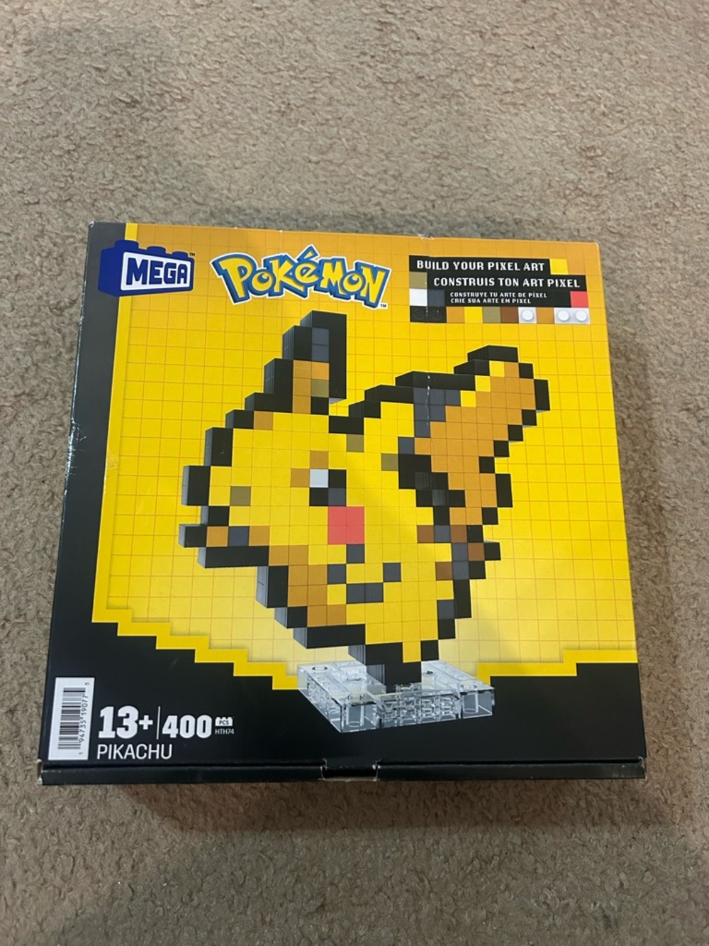 Pokemon Mega Pikachu Pixel Art Kit - 400 piece